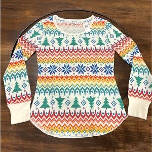 Colorful Waffle-knit Shirt